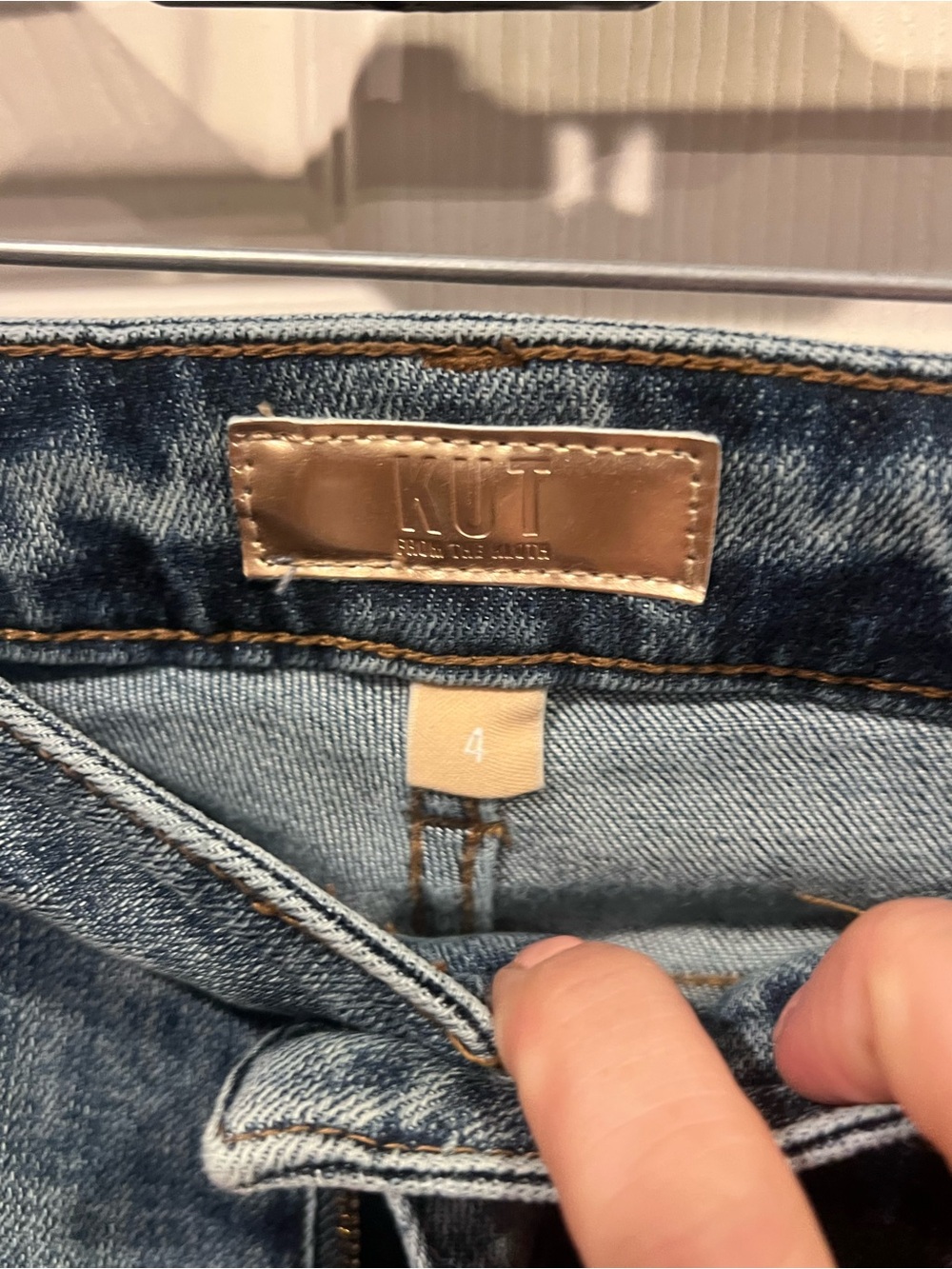 Classic Kut from the Kloth  Women's Blue Denim Jeans - Casual High-Rise Fit - Picture 4 of 12